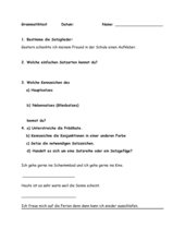 Test zu Satzgliedern und Satzarten (mit Lösungen und Übungsblatt)