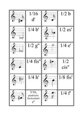 Domino Noten Violinschlüssel