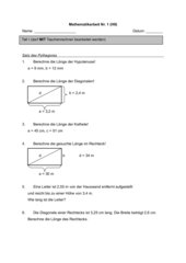 Klassenarbeit Mathe H9