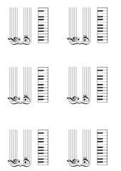 Tastatur & Piano-Notensystem