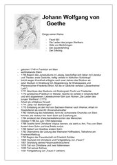 Biographie Von Johann Wolfgang Von Goethe