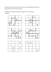 Quadrate - Buchstaben und Zahlen