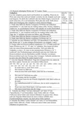 S-Laute Arbeitsblatt mit 9 Aufgaben 5. Klasse