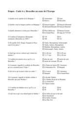 Quiz zu Unité 4 C Lehrwerk Etapes 4 (Cornelsen)