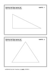 Arbeitskarten - Figuren übertragen (Winkel messen und zeichnen)