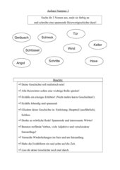 Aufsatz Klasse 3/4 Reizwortgeschichte