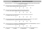Gymnastik-Gruppenkür-Bewertung