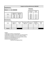 Excel Übung: Rohstoffverbrauch