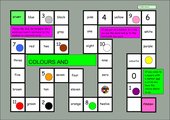 Colours and numbers - boardgame