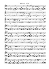 Georges Bizet : Carmen - Habanera Bass in a-Moll
