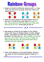 Strukturfolie: Rainbow Groups (Gruppenpuzzle)