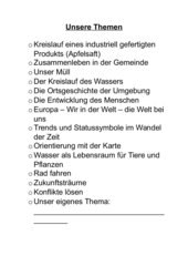 Jahresübersicht HSU 4. Klasse, Bayern als 1. Heftseite