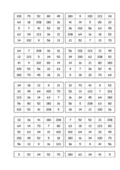 Bingo mit Mathe (Bruchteile von Größen)