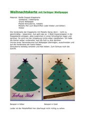 Weihnachtskarte mit farbiger Wellpappe