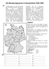 Die Besatzungszonen in Deutschland von 1945-1949