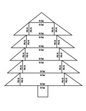 Puzzle in Form eines Weihnachtsbaums