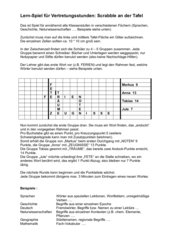 Lern-Spiel Fächer-übergreifend (Scrabble)