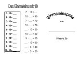 Einmaleinspass (DinA6-Format)
