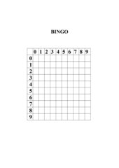 Vorlage für den Bingo Master