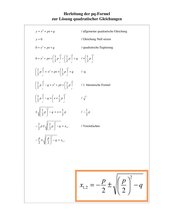 Herleitung der pq-Formel