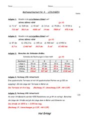 Mathematik-Klassenarbeit Nr. 4 Klasse5 Ba Wü