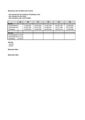 Excel-Übung Addition/Multiplikation/Summe