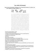 Griechenland Word Search