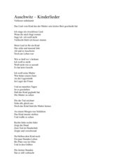 Auschwitz - Gedicht
