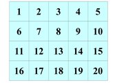 Quadratzahlen-Zuordnungsspiel/Memo-Spiel