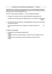 Baukunst u. Bund; Kurzarbeit / Test 11.JGSt Bayern