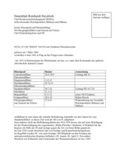 Datenblatt RSHA-Chef Heydrich