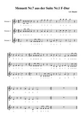 Georg Friedrich Händel Menuett Nr.7 F-Dur