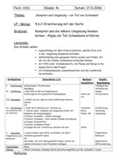 Orientierung mit der Karten - Allgäu/Schwaben - Stationenlauf
