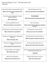 Questions and answers (English Domino)