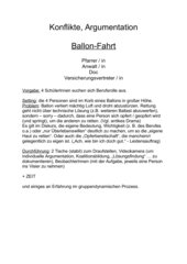 Ballonfahrt - ein gruppendynamisches 