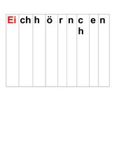 Wortfächer zum Buchstaben H,h