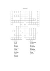 Crossword Unit 2 - 3