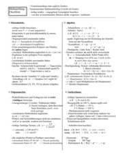 Prüfungs-Checkliste RS-Abschlussprüfung Mathematik