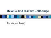 Excel: Relative und absolute Bezüge (Animation in PPT)