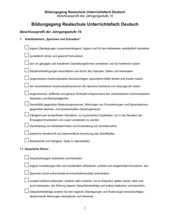 Checkliste für Haupt- und Realschule