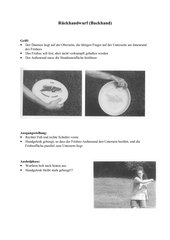 Dreifingerwurf und Rückhandwurf beim Ultimate-Frisbee