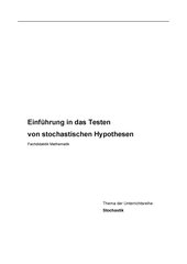 UB Hypothesentests