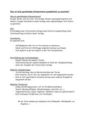Checkliste Gestaltende Interpretation 4teachers De