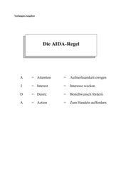 Zum Geschäftsbrief AIDA-Regel