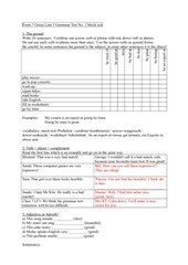 Grammar Test Form 7 - Green Line 3 (old) - Mock test