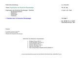 Bundestag (Std. 2) Präsidium und Ältestenrat