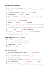 Übung verb+preposition