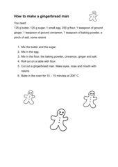 How to make a gingerbread man