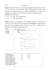Kursarbeit 2 - Programmiersprache Java