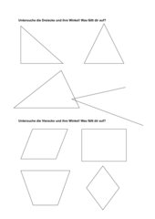 Winkelsumme von Dreieck und Viereck